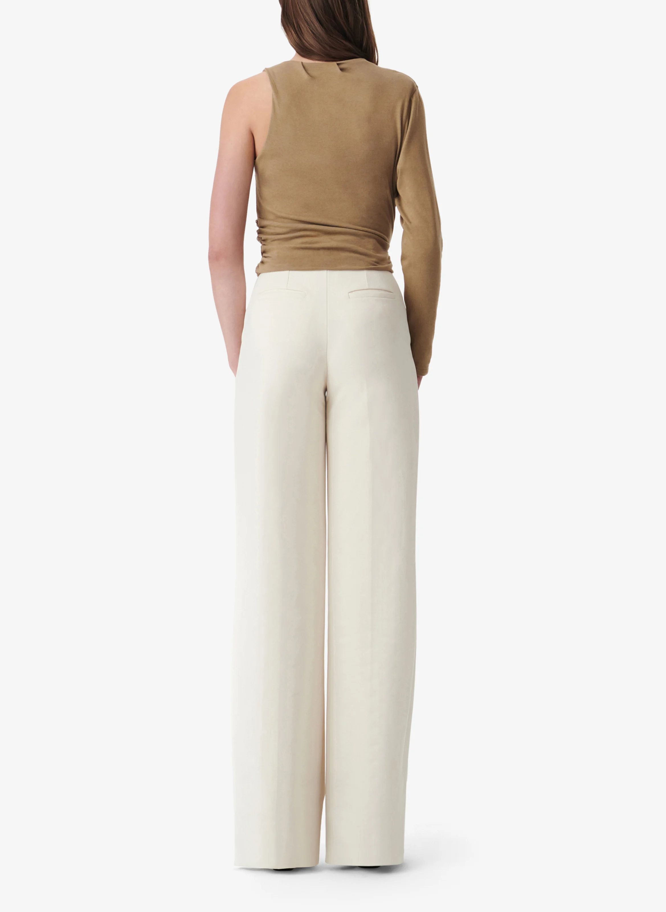 JOVANKA - Top asymétrique ajusté | Kaki