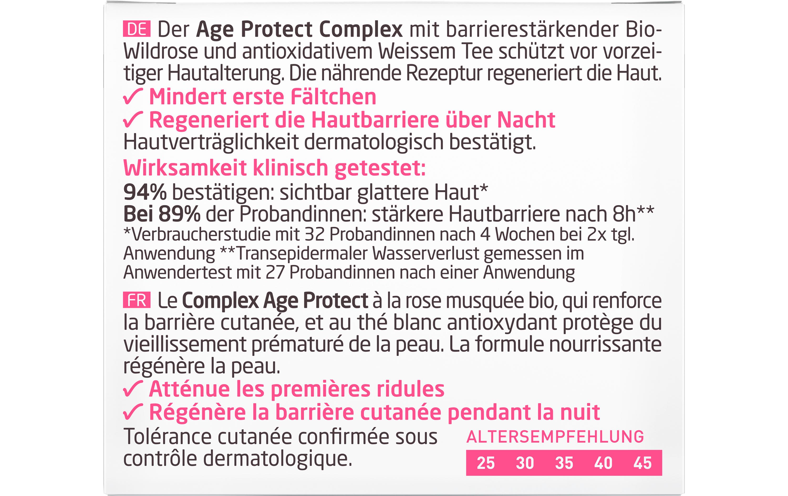 Nachtcrème Wildrose und Weisser Tee 40 mlNatürliche Nachtpflege stärkt die Hautbarriere und mindert erste Fältchen