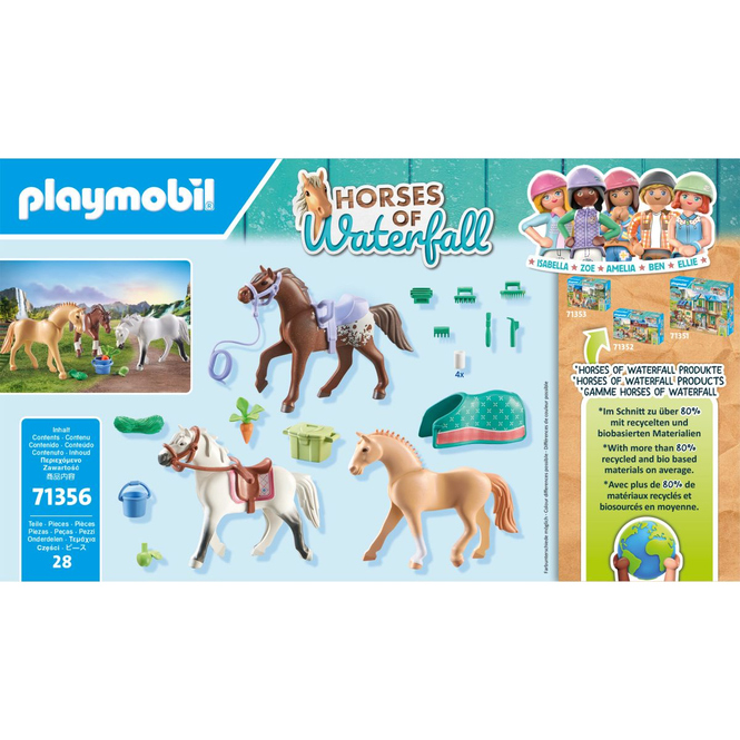 Playmobil® 71356 - 3 Pferde: Morgan, Quarter Horse & Shagya Araber - Playmobil® Horses of Waterfall