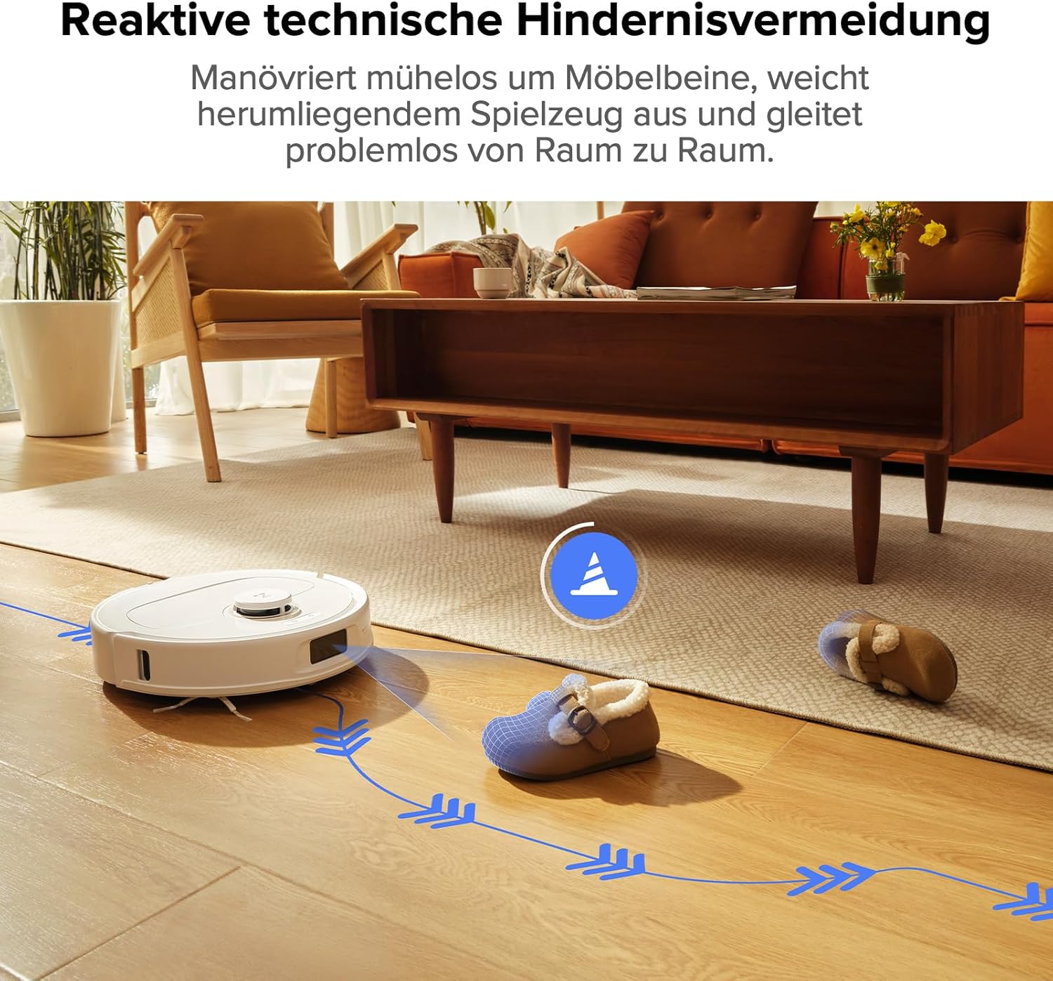 roborock Qrevo Pro Set Saugroboter mit Wischfunktion&Hebarem Wischmopp, 7000Pa, FlexiArm Design™ Kantenreinigung, 60 °C Heißwasser-Moppwäsche, zusätzlich 2 Wischmops, Roboterstaubsauger-Set(Weiß)