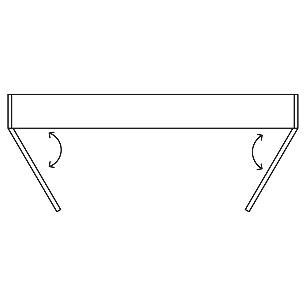 Differnz Legs spiegelkast 90cm groen
