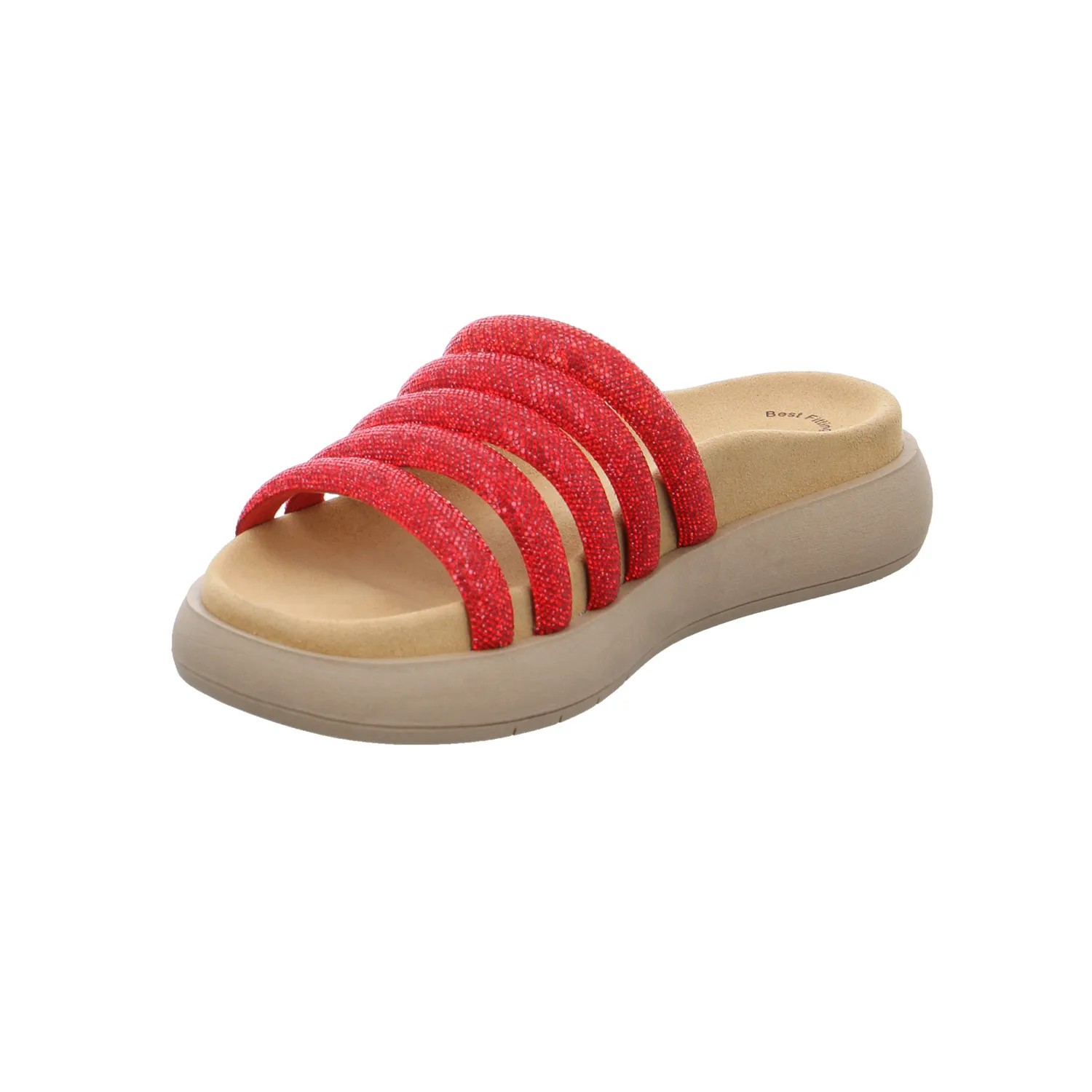 GABOR Pantolette Rot Textil