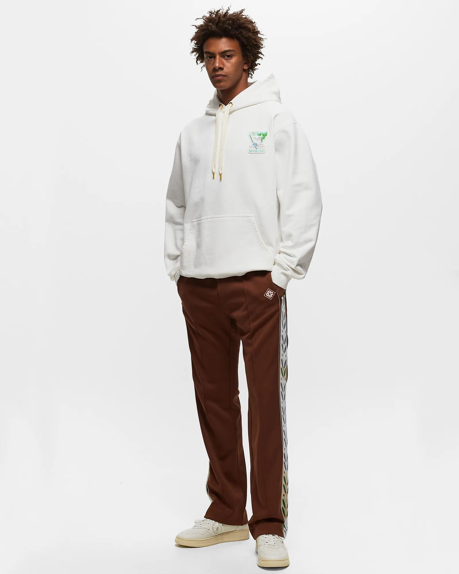 Casablanca TENNIS CLUB ICON PASTELLE UNISEX HOODED SWEATSHIRT