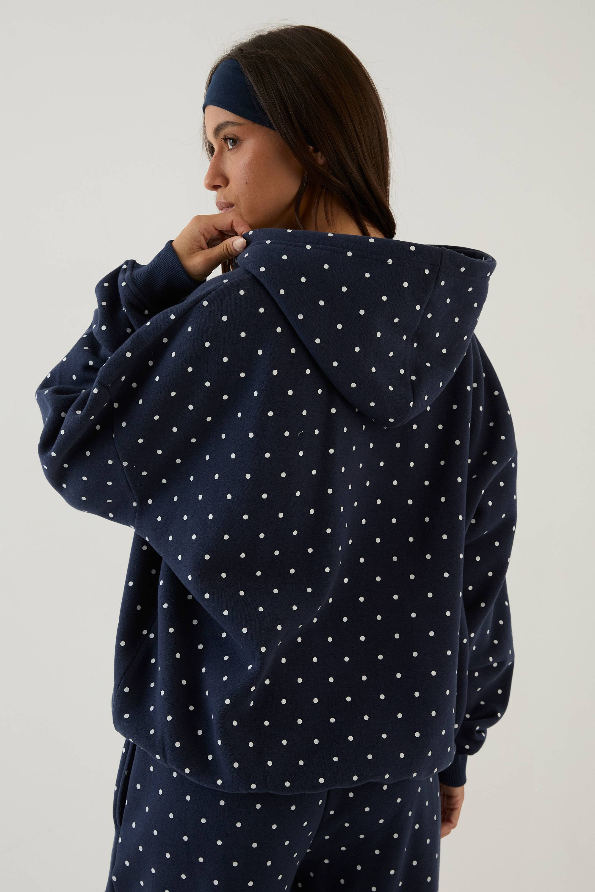 Sweat À Casynthétiqueche Oversize Dsgn Studio À Pois Avec Appliqué