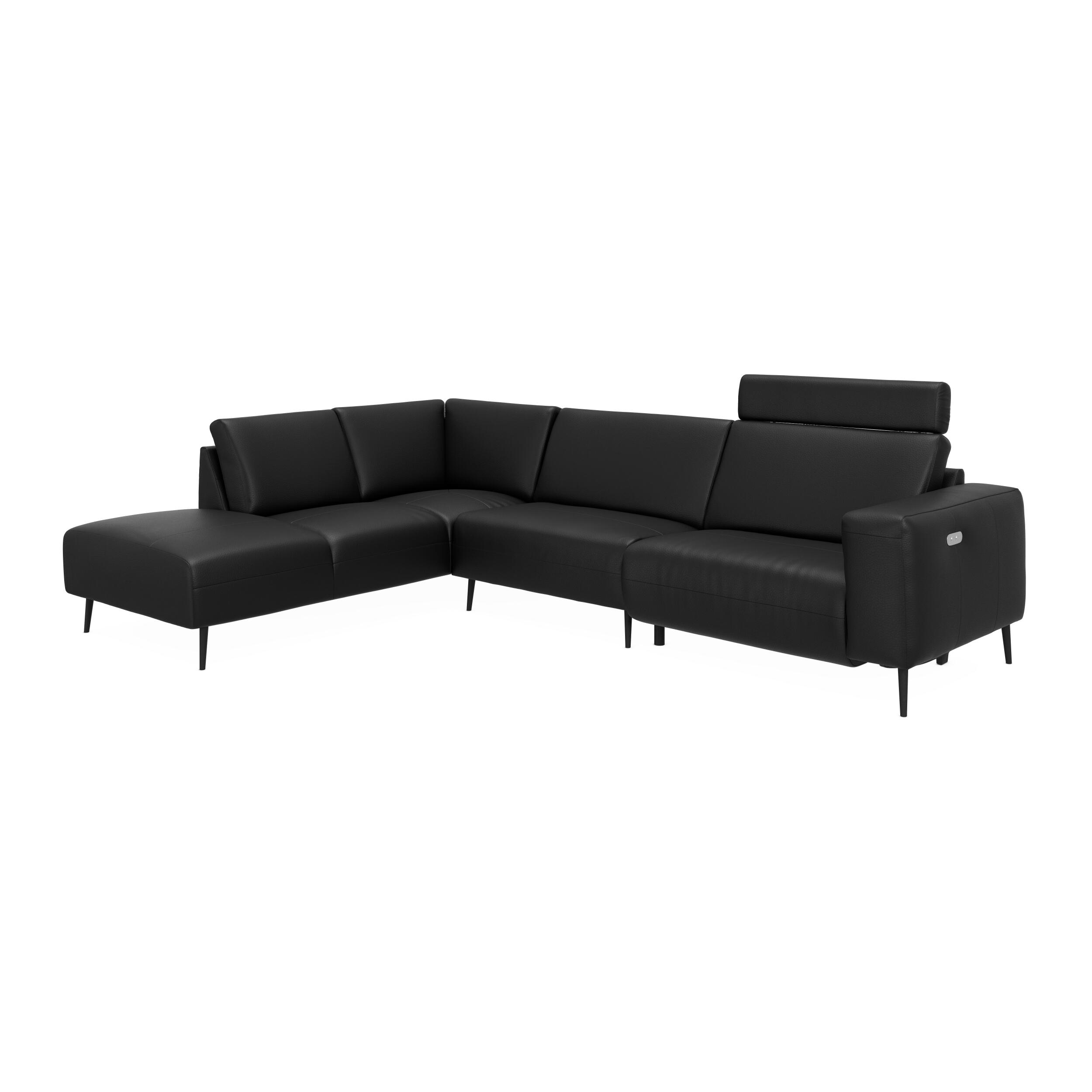 Remus venstrevendt sofa med pufafslutning