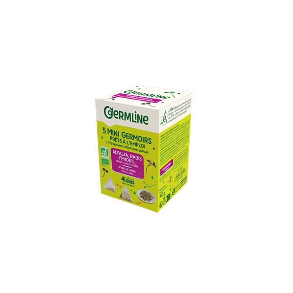 Sementes Germinar Bio - Alfafa, Rábano E Funcho - 5 Saquetas