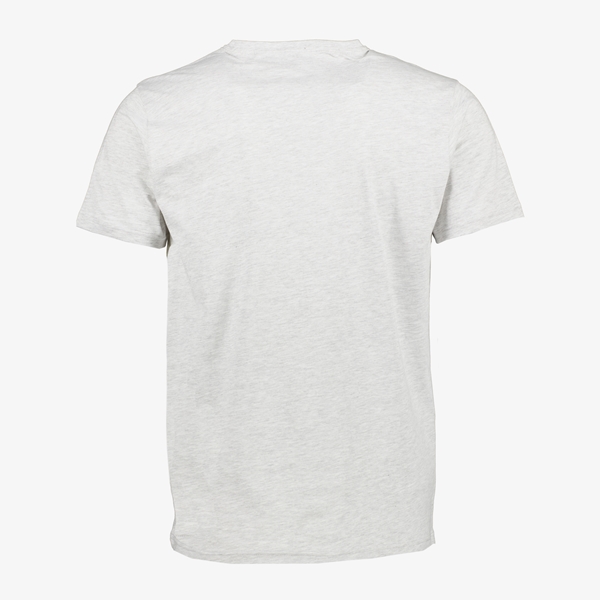 Unsigned heren T-shirt grijs met tekstopdruk