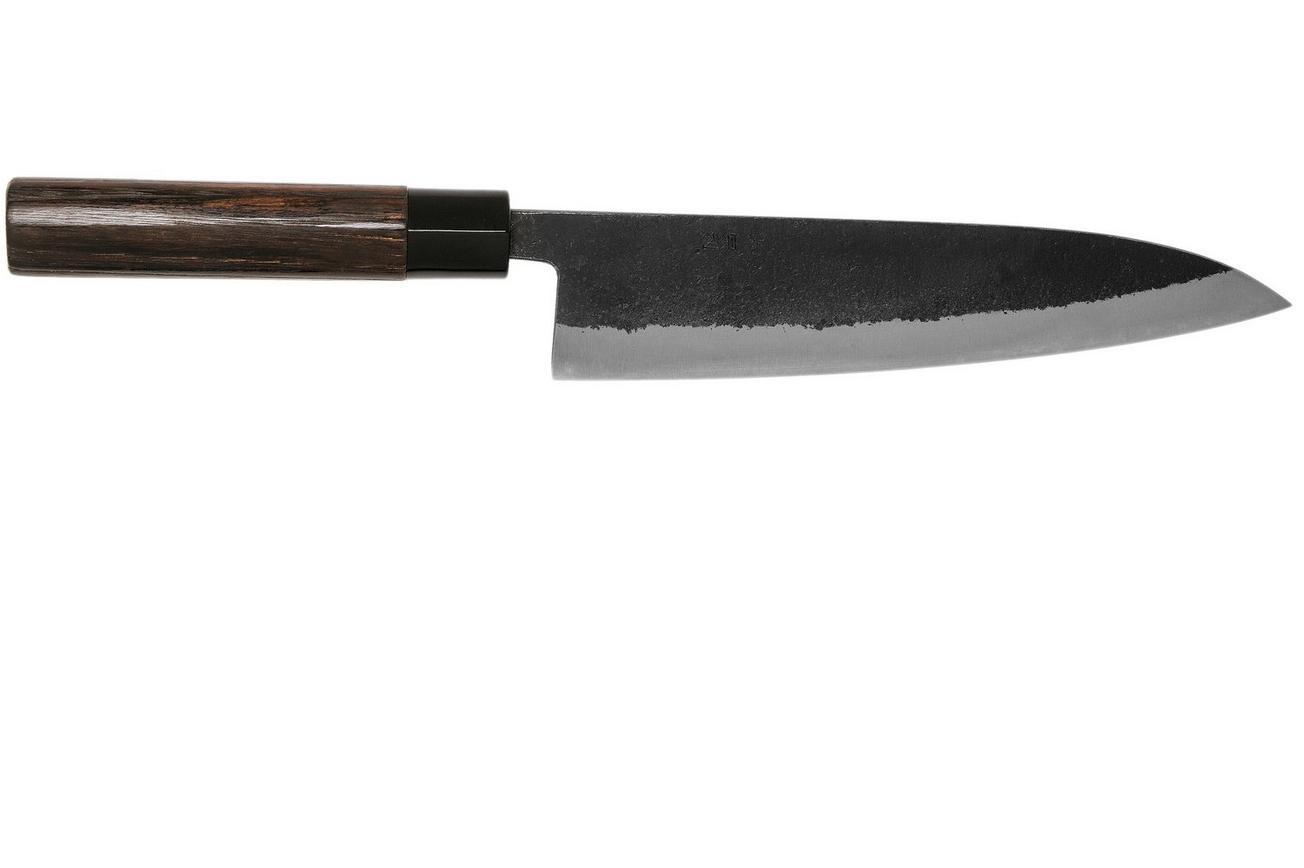 Munetoshi Nashiji Black Gyuto koksmes 21 cm