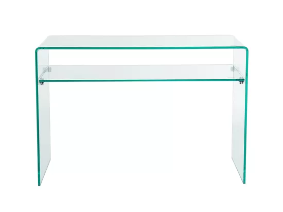Console - 1 niche - Verre trempé - Transparent - STILEOS