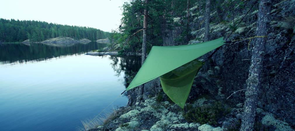 Ticket to the moon Tarp Regnbeskyttelse, Grønn<br>Beskytter deg mot sol og regn!