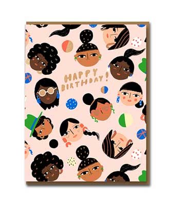 Happy Birthday Ladies Faces