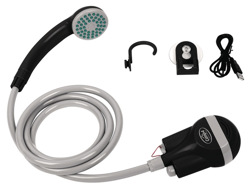 Smart Shower mit Akku und 5V USB Ladekabel