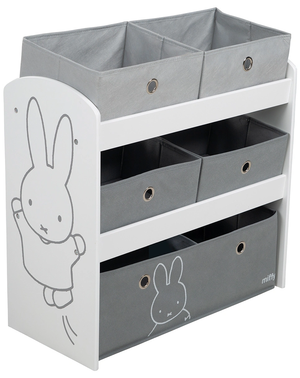 Spielregal MIFFY mit Stoffboxen
