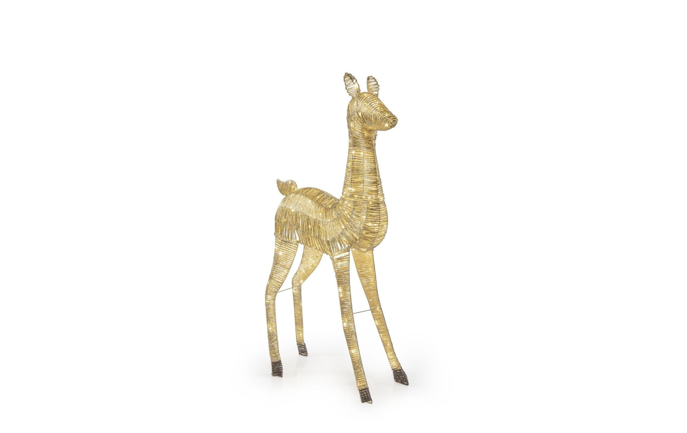 STT LED Dekofigur »Gold reindeer« Warmweiss