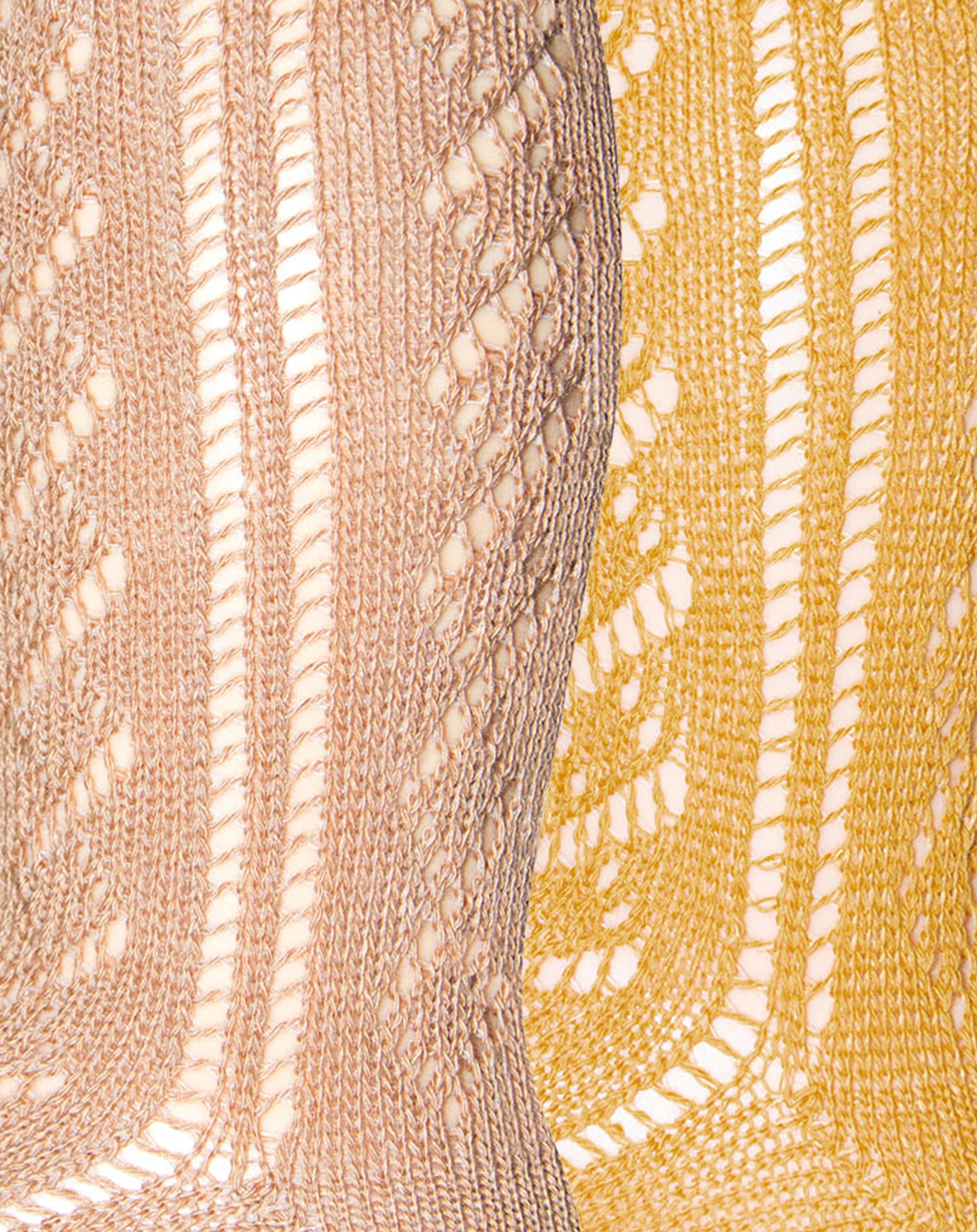 Kniestrumpf TRAFORATO 2er Pack in camel/honey