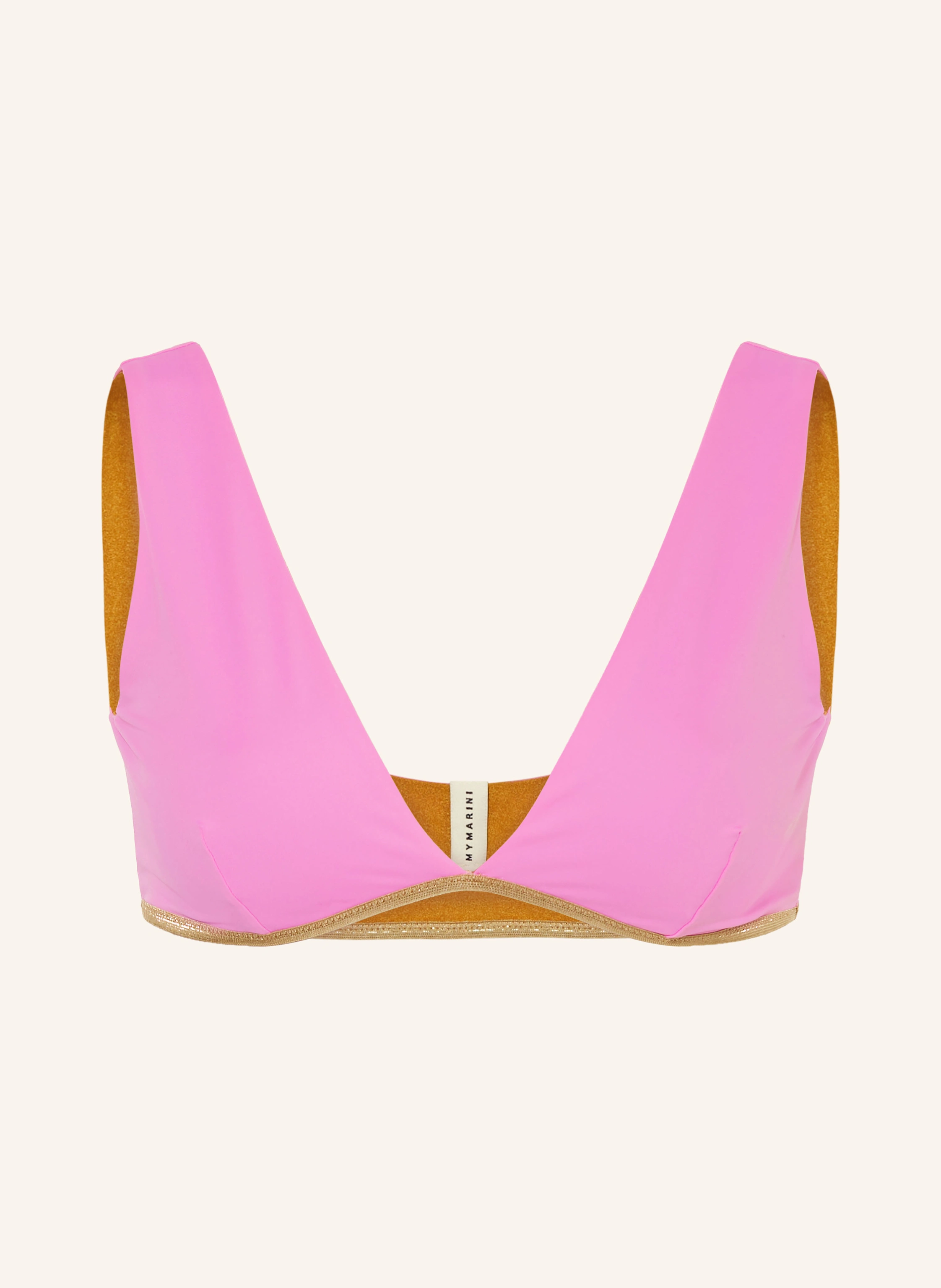 MYMARINI Bustier-Bikini-Top POOL BRA SHINE zum Wenden mit UV-Schutz 50+