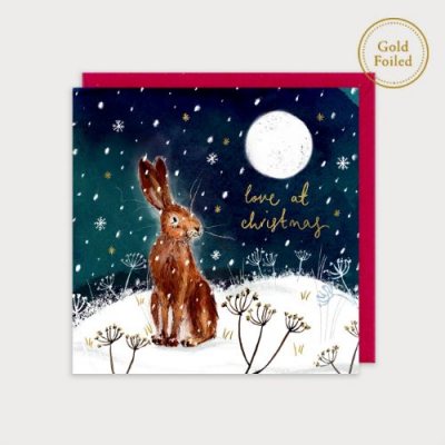 Love At Christmas Hare Greetings Card