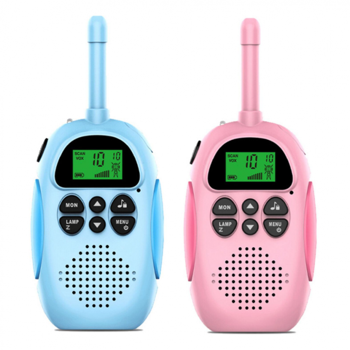 Smartek Walkie-Talkie sem fio recarregável, alcance de até 3 km (pacote com 2)