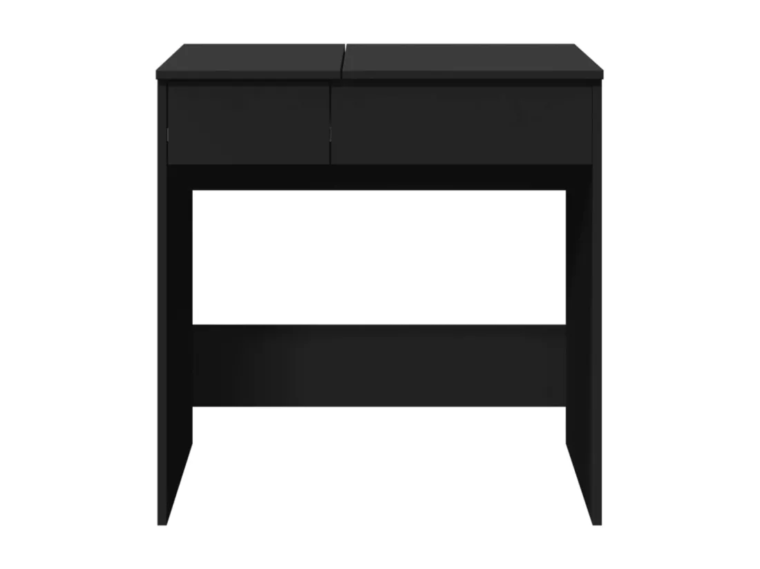 Coiffeuse avec miroir noir 73x46,5x120 cm