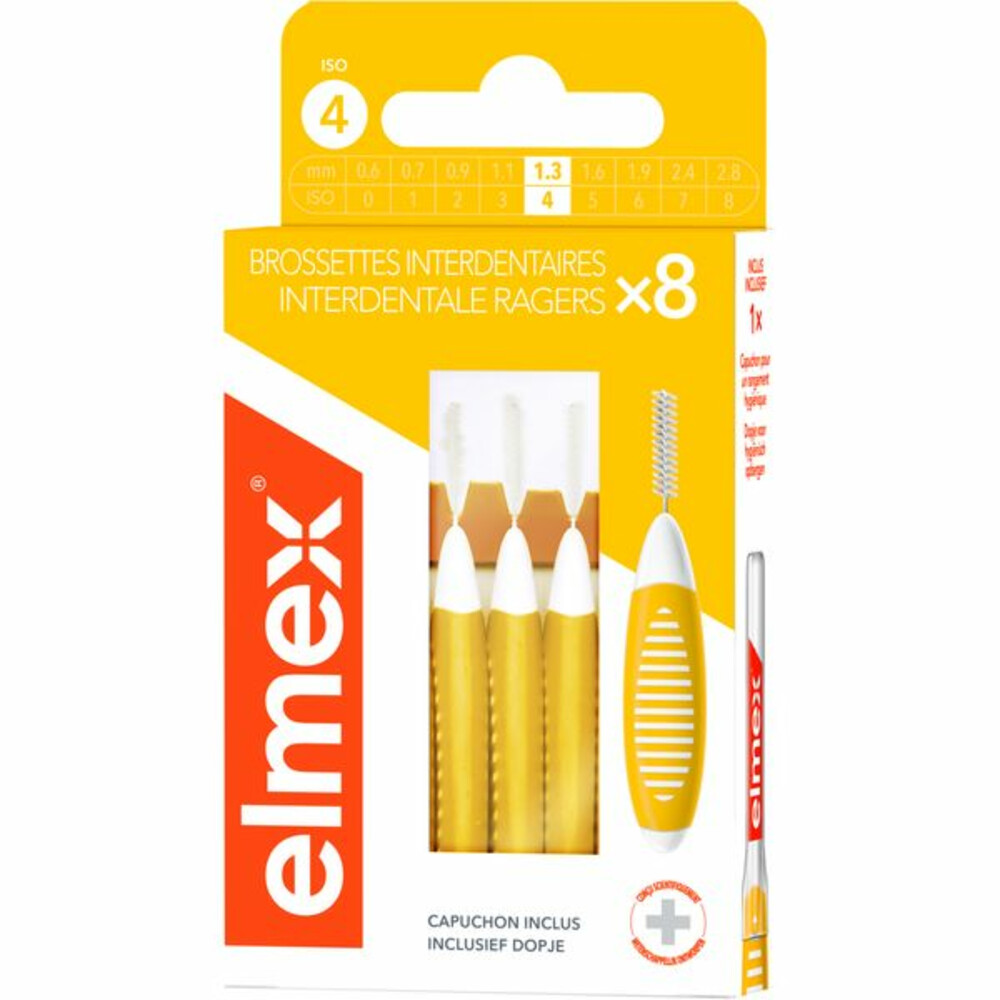 Elmex Interdentale Ragers 1,3 mm Geel ISO Maat 48 stuks