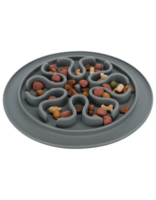 Trixie Slow Feeding Voedermat Voor Rvs Bak - Hondenvoerbak - Ø24 cm Assorti