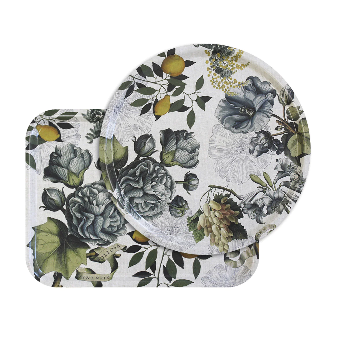 Plateau bois multicolore Diam. 38 Garnier Thiebaut