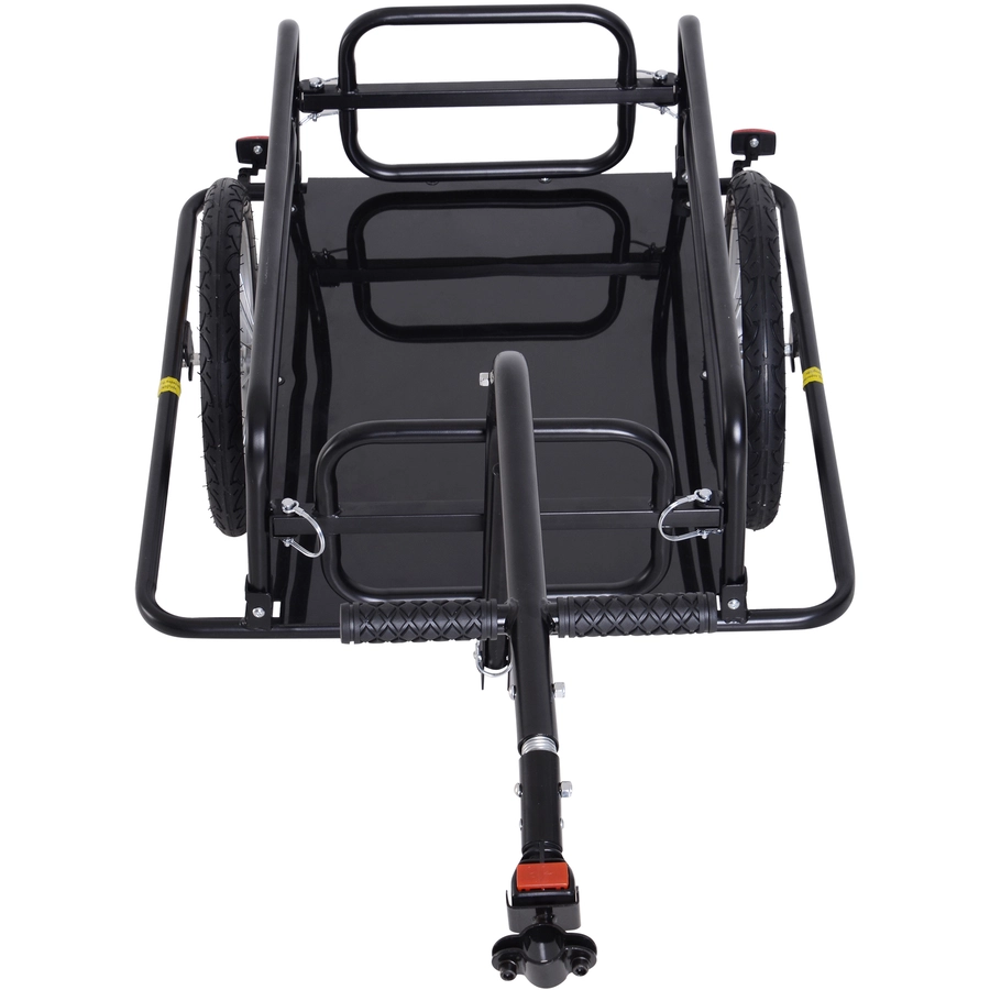 HOMCOM Transportanhänger-wagen schwarz