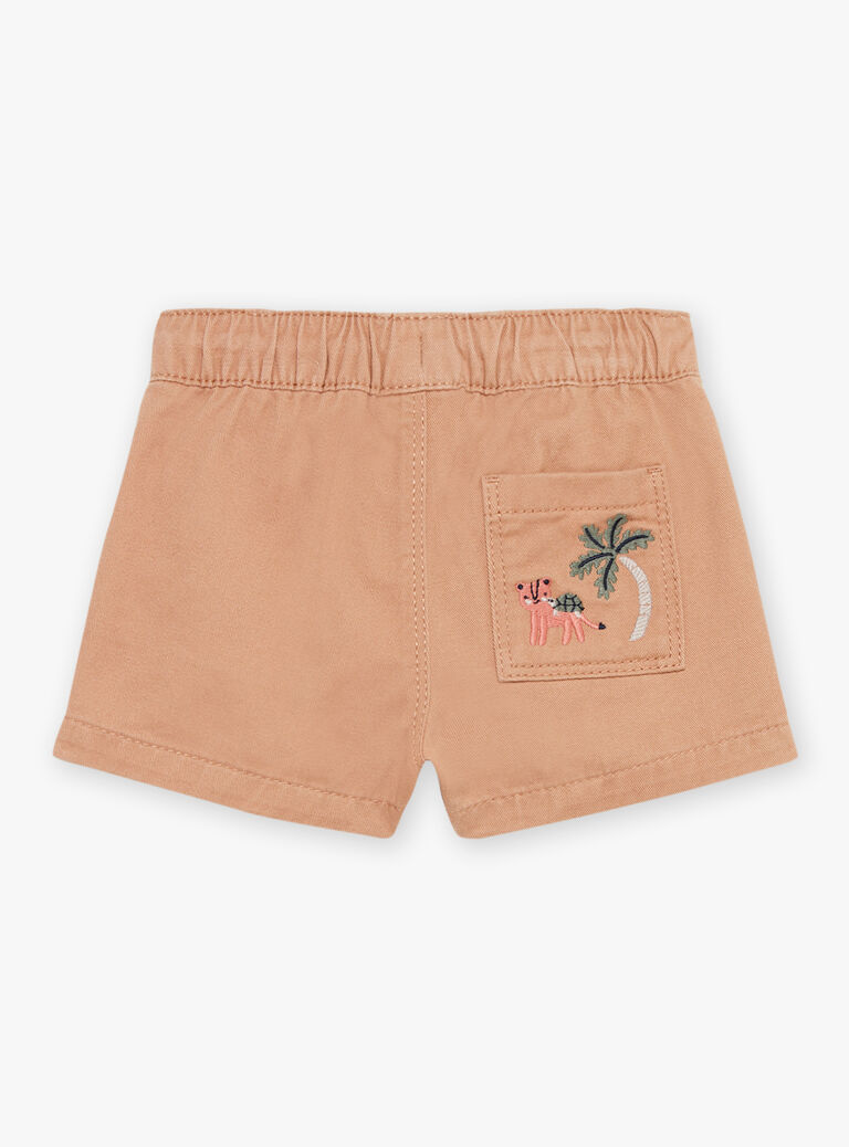Short en twill marron pécan