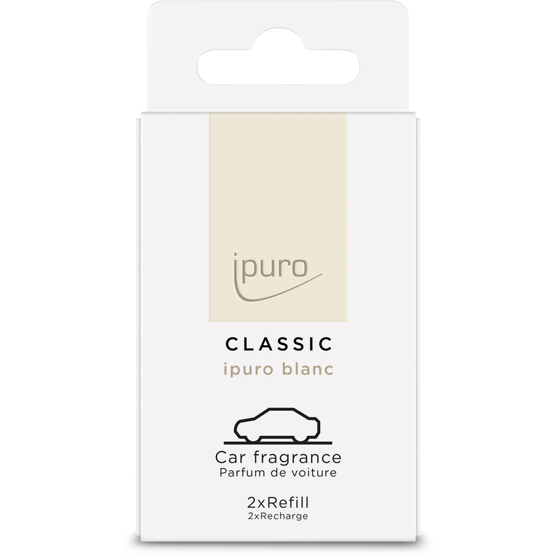 ipuro Auto Lufterfrischer Classic, 2x9 g, Blanc