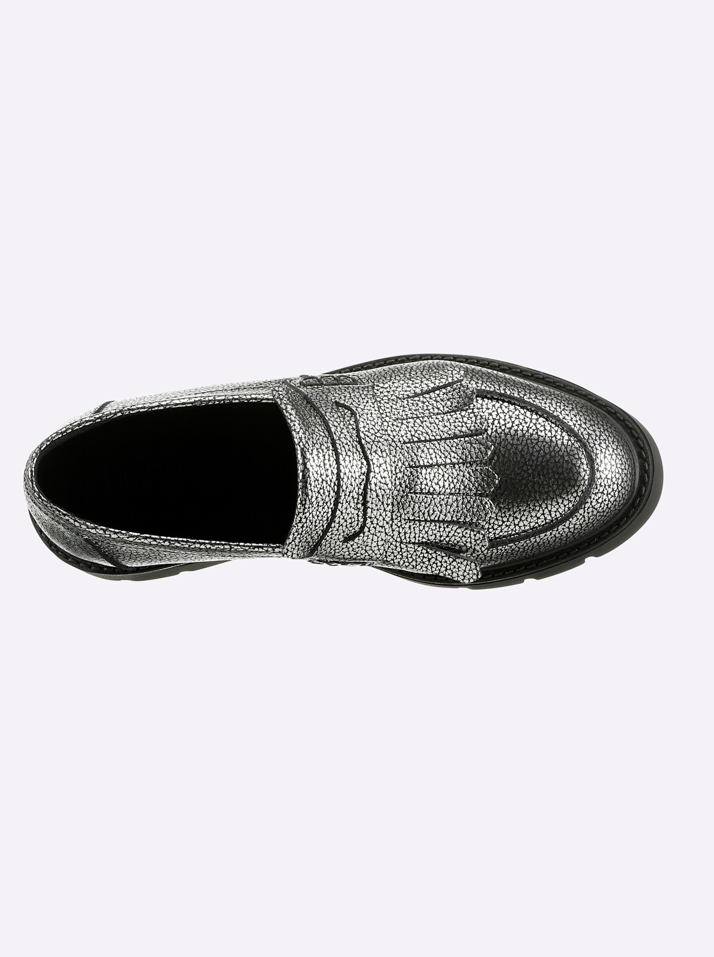 heine Slipper in silbergrau