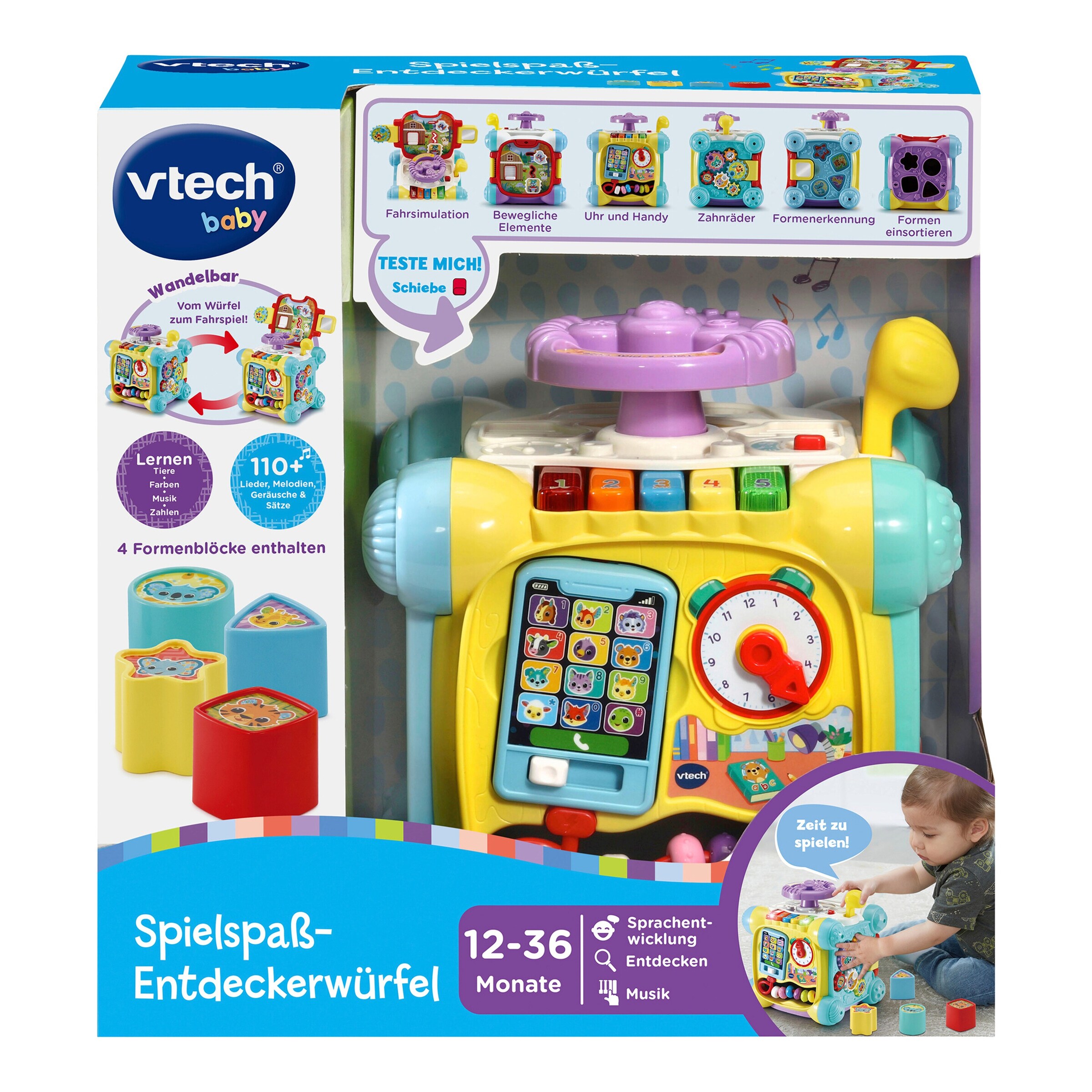 Vtech - Baby Spielspaß-Entdeckerwürfel