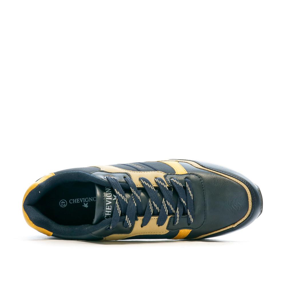 Chevignon Baskets Marine/Jaune Homme Chevignon Cairina