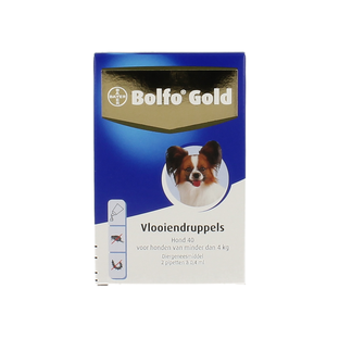 Bolfo Gold Druppels Hond 40 2 x 0,4ml 1ST