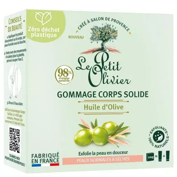 Le Petit Olivier - Esfoliante Corporal Sólido - Azeite de Oliva 100g