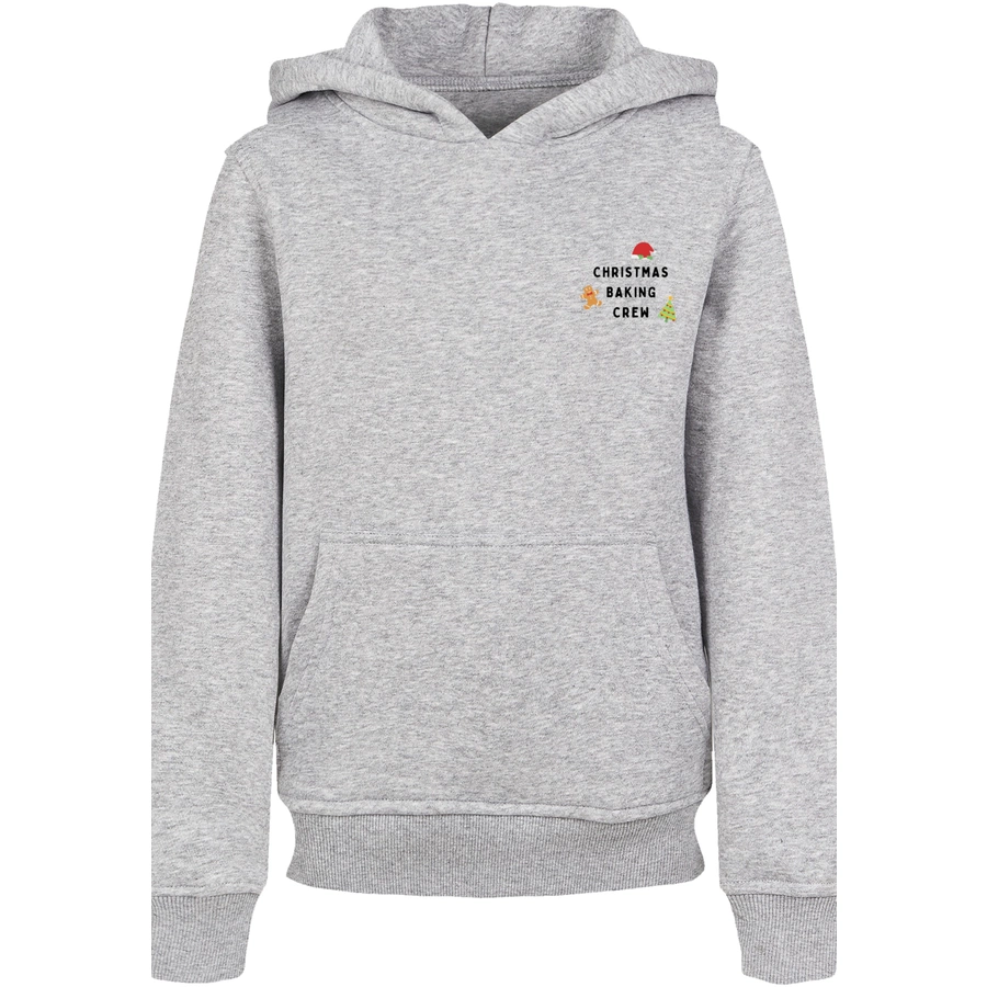 F4NT4STIC Hoodie Christmas Baking Crew heather grey