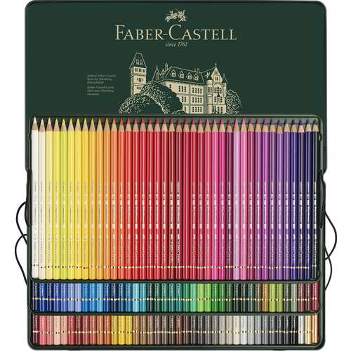 FABER-CASTELL POLYCHROMOS Künstler-Farbstifte im Metall-Etui
