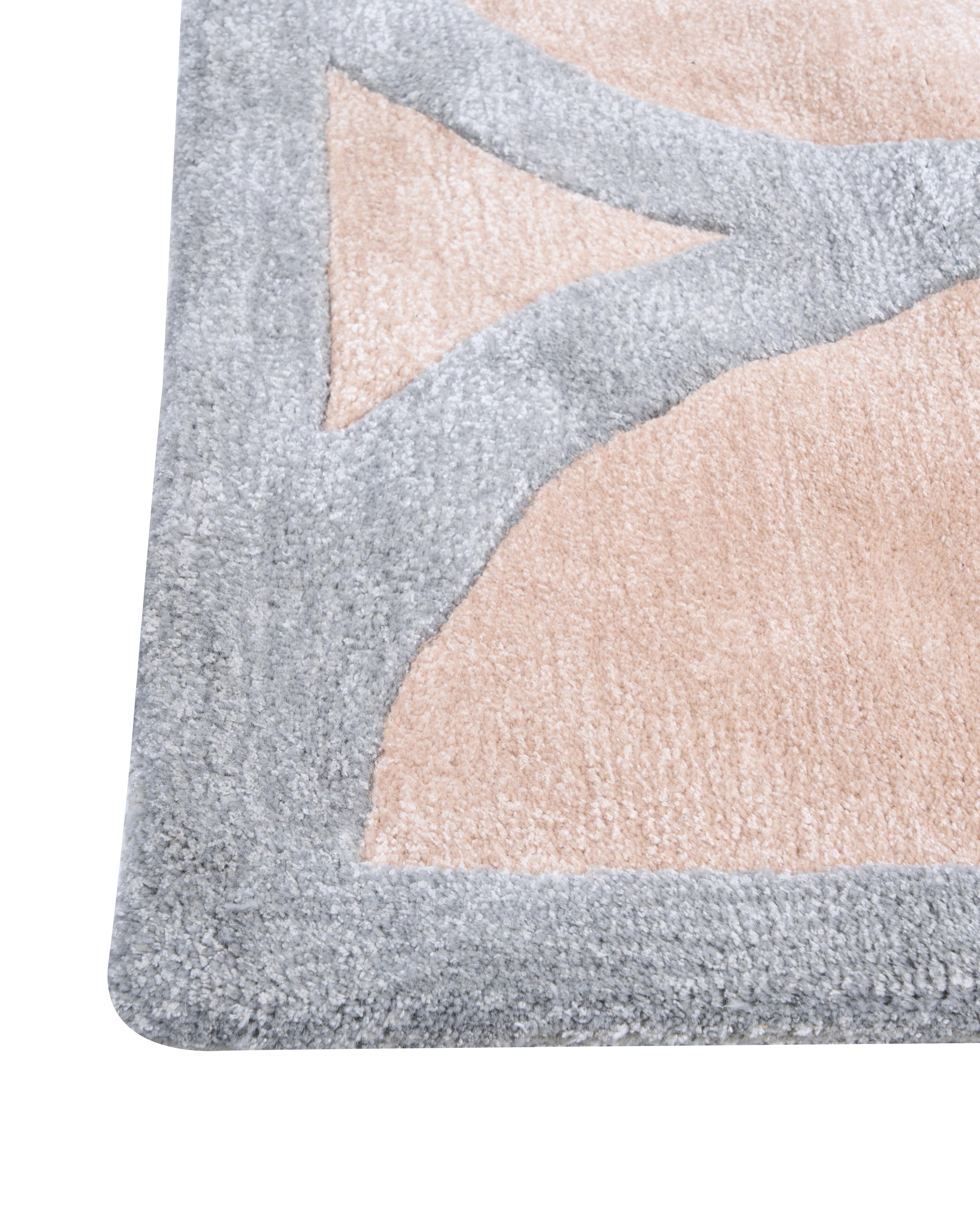 Vloerkleed MALAN Lichtbruin 160 x 230 cm Viscose