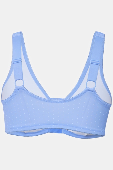 Bustier, Punkte, Vorderverschluss, Cup C - D, Mikrofaser