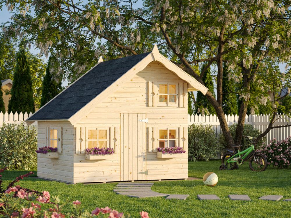 LEKEHUS TOM PALMAKO RØDHETTE 4,0 M²