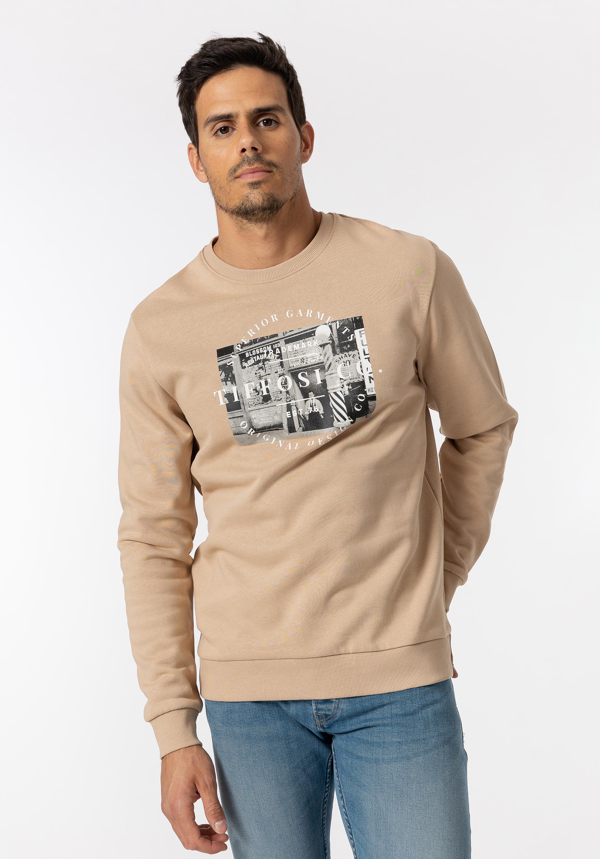 Sweatshirt com Estampado Frontal