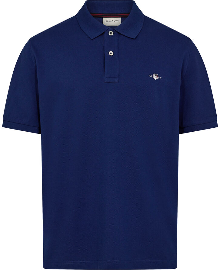 Gant SHIELD LOGO SS PIQUE Rich navy
