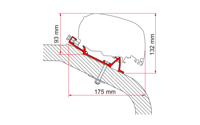 Fiamma LMC Tec Markisenadapter für Fiamma F80/F65