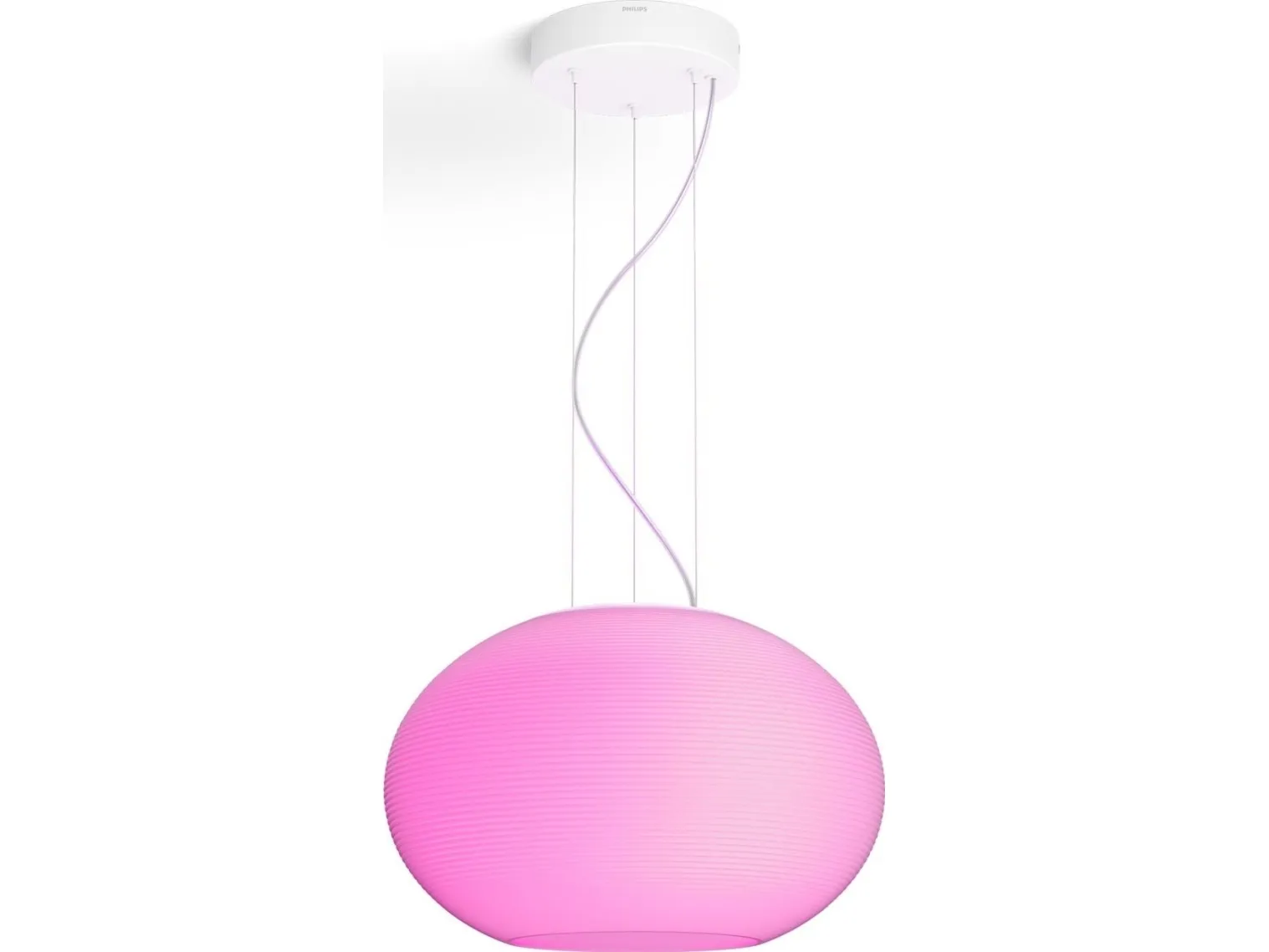Philips Hue White and Color Ambiance Flourish - Vedhængslampe - LED - total: 48.5 W - klasse G - RGB/varmt til køligt hvidt lys - 2000-6500 K - hvid