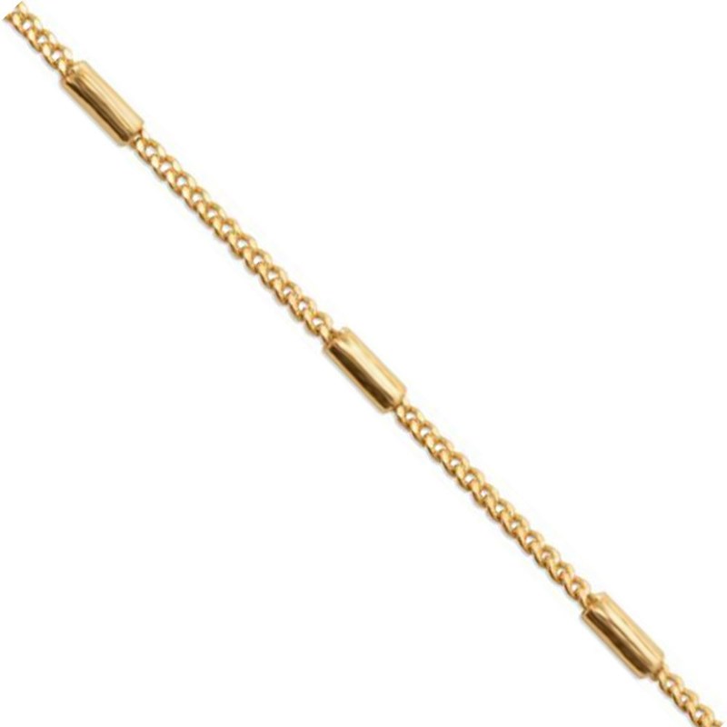 Bracelet chaîne  fantaisie  -Plaqué or