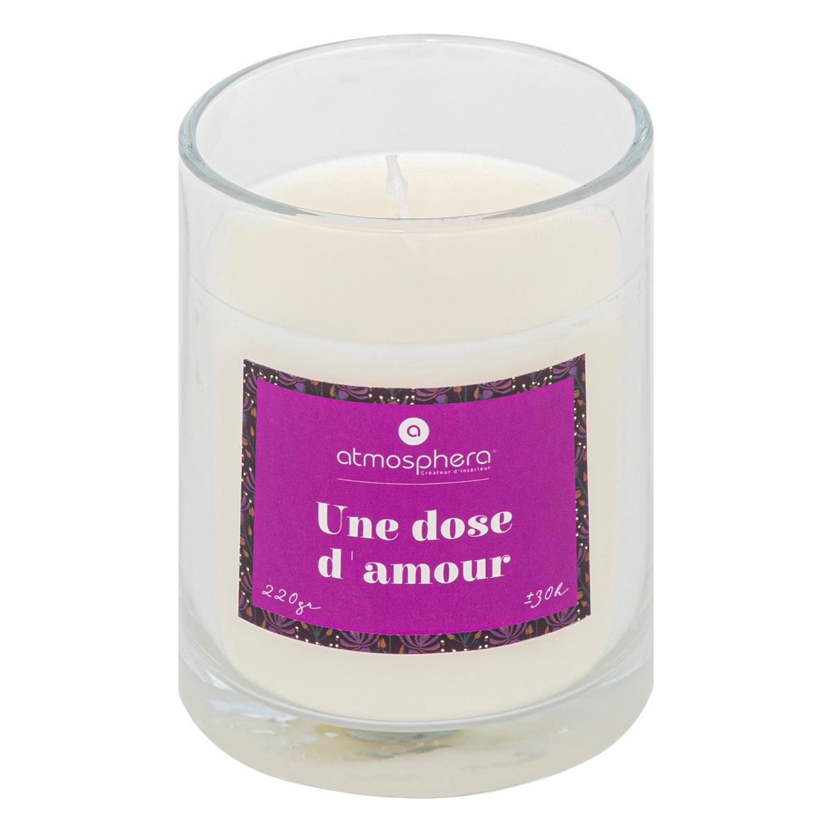 BOUGIE PARFUMEE VERRE AVEC BIJOU MILY FRUIT ROUGE 220G