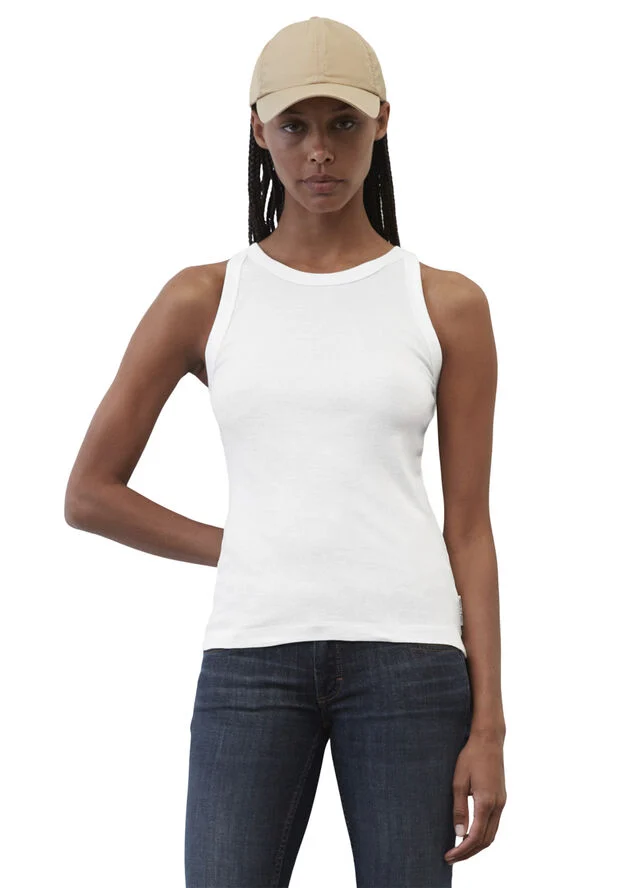 Marc O’Polo Top, 1 1 rib White