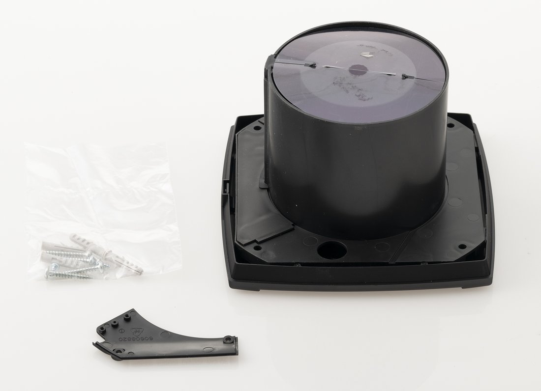 Cata UC-12 T badkamer ventilator met timer 12W Ø120mm zwart mat
