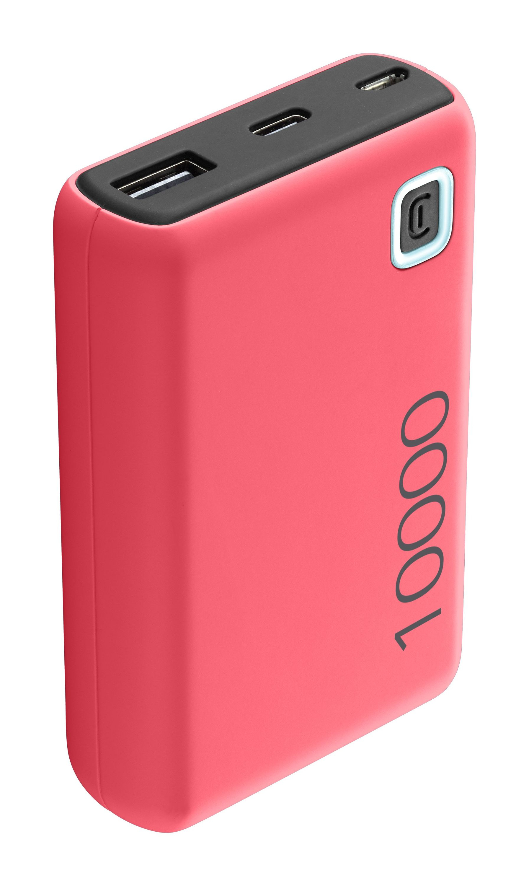 (12W) Essence 10000mAh USB / Micro USB / USB C Powerbank Ladegerät (PBESSENCE10000P) - Rosa