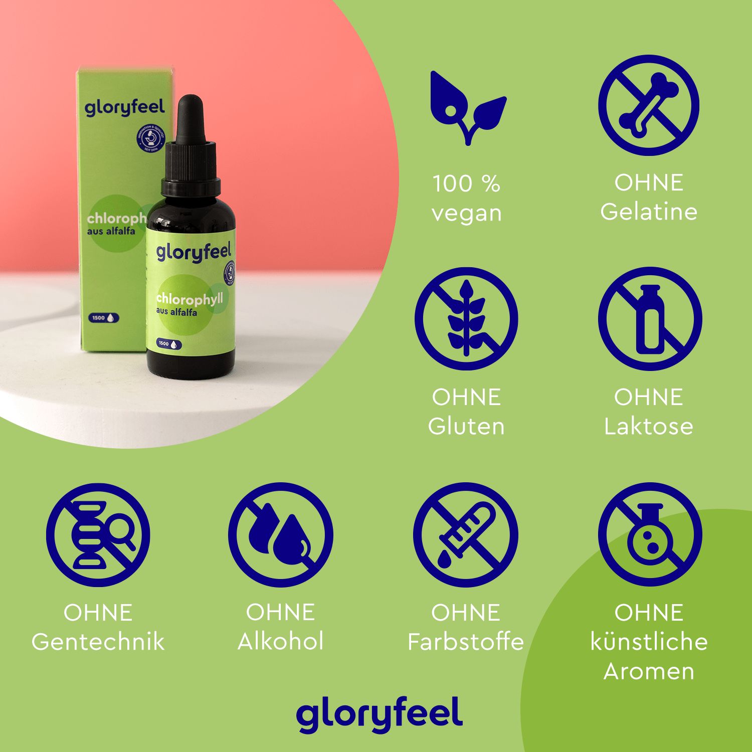 gloryfeel® Chlorophyll Tropfen Nature