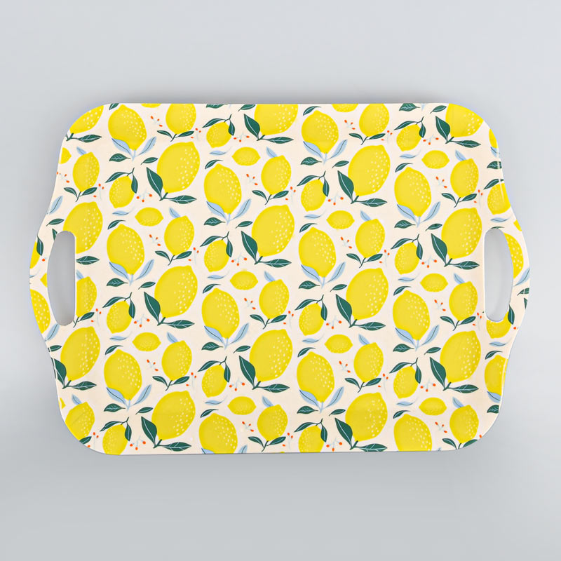 Plateau rectangulaire 'Lemon'